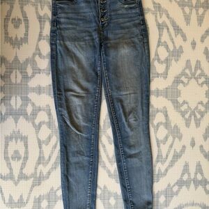 Women's Blue High-Waisted Jeans